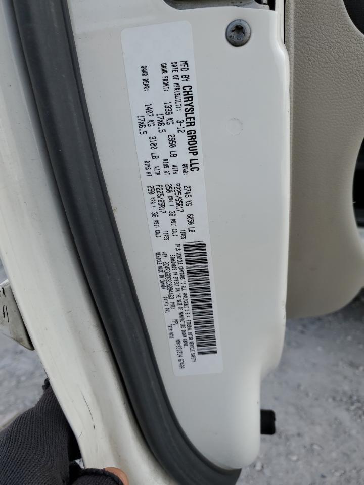 2012 Dodge Grand Caravan Crew VIN: 2C4RDGDG8CR294463 Lot: 65467015
