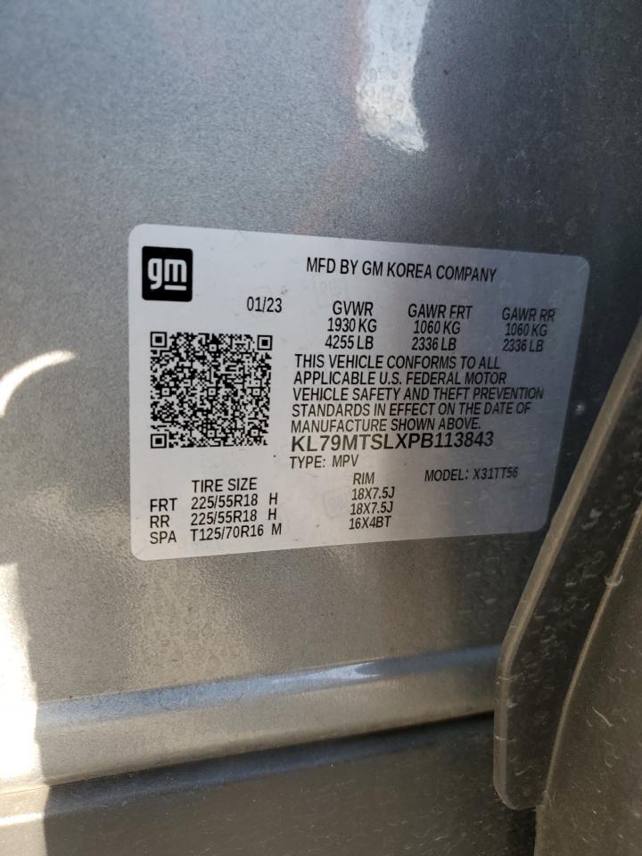 KL79MTSLXPB113843 CHEVROLET TRAILBLZR 2023