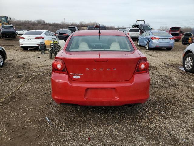  DODGE AVENGER 2012 Czerwony