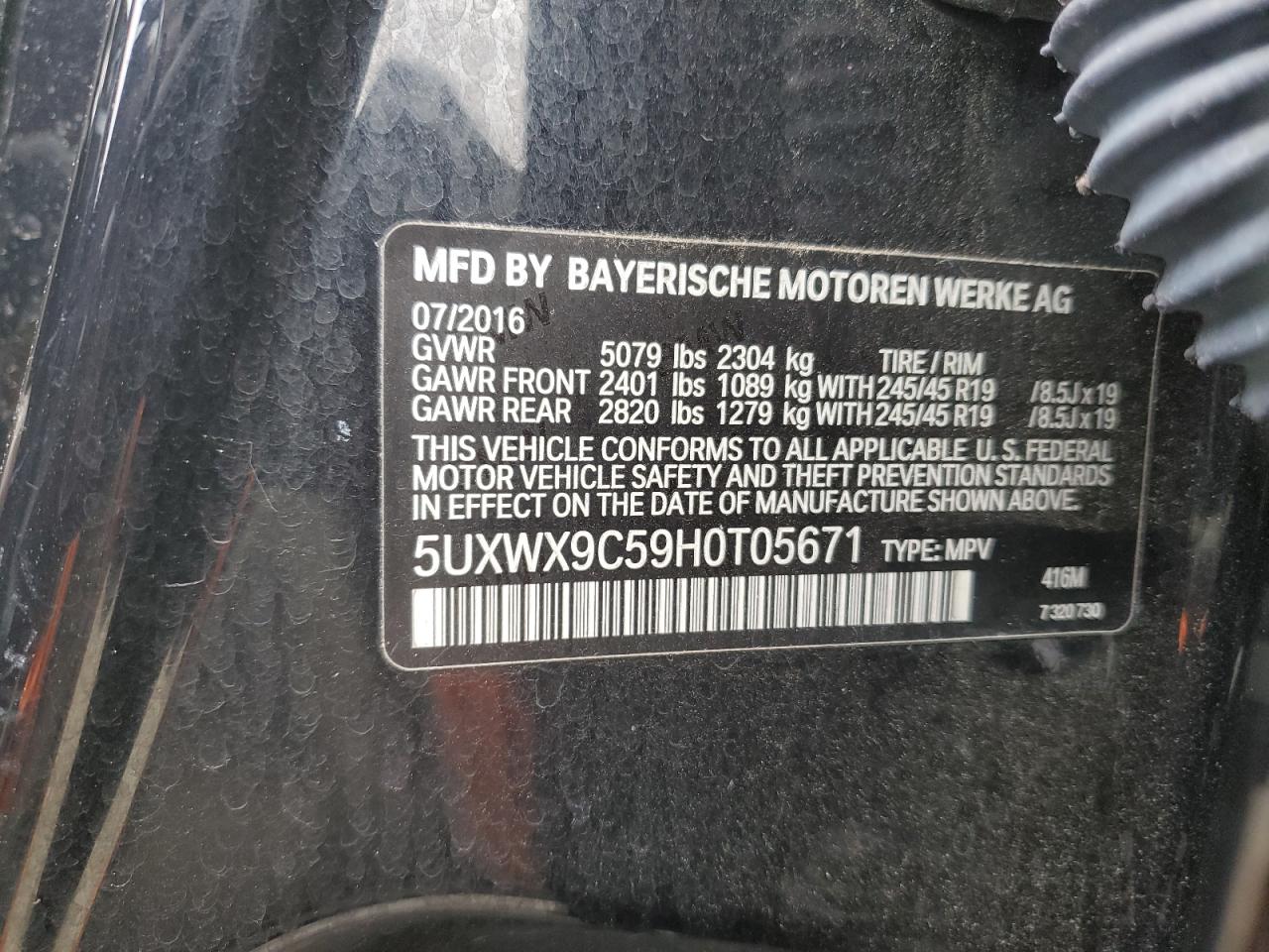 2017 BMW X3 - Image 13