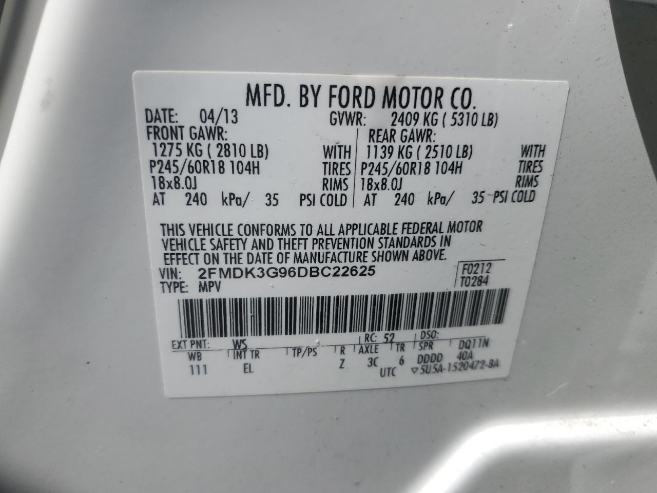 2013 Ford Edge - Image 12