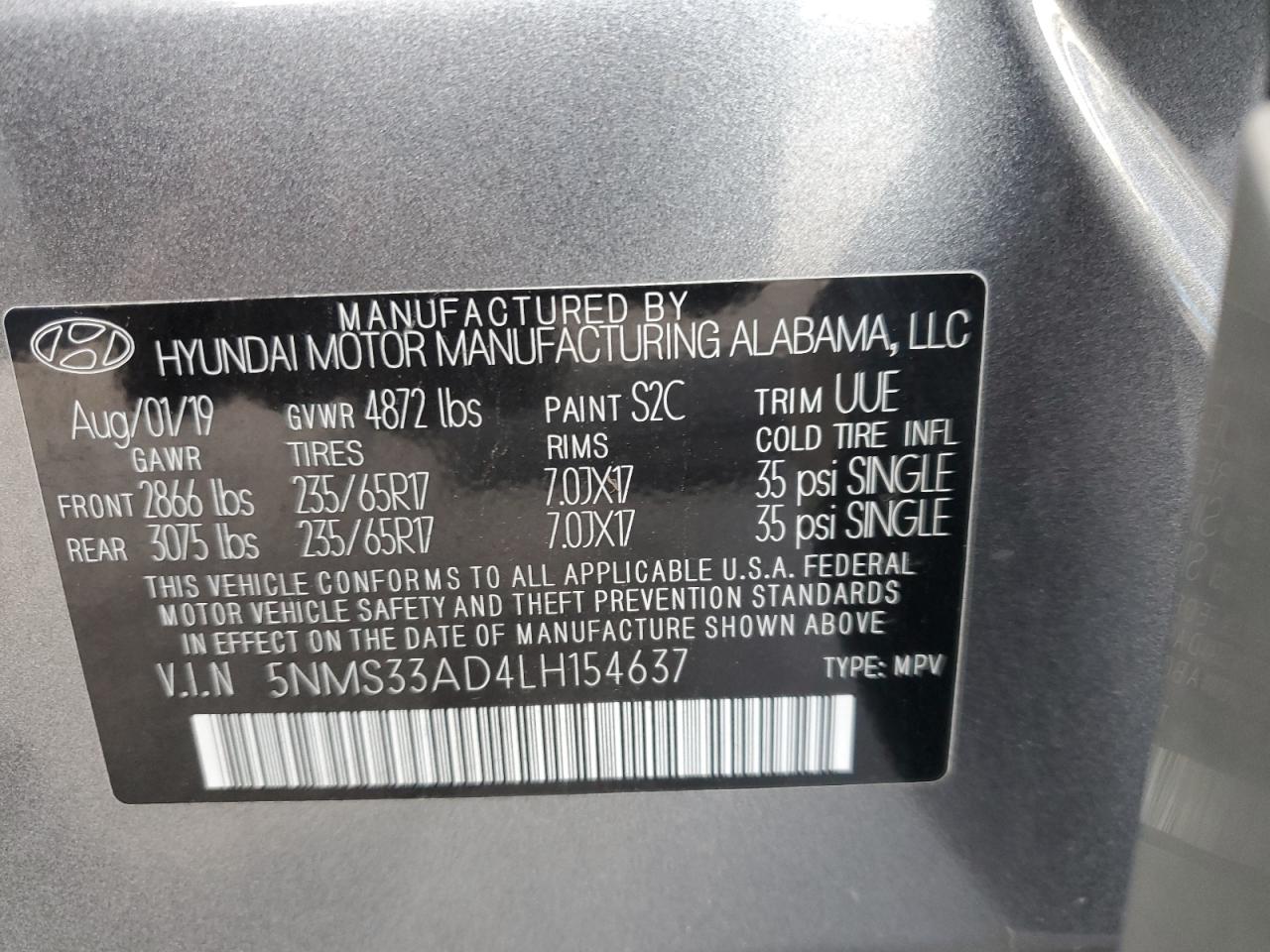 2020 Hyundai Santa Fe - Image 15