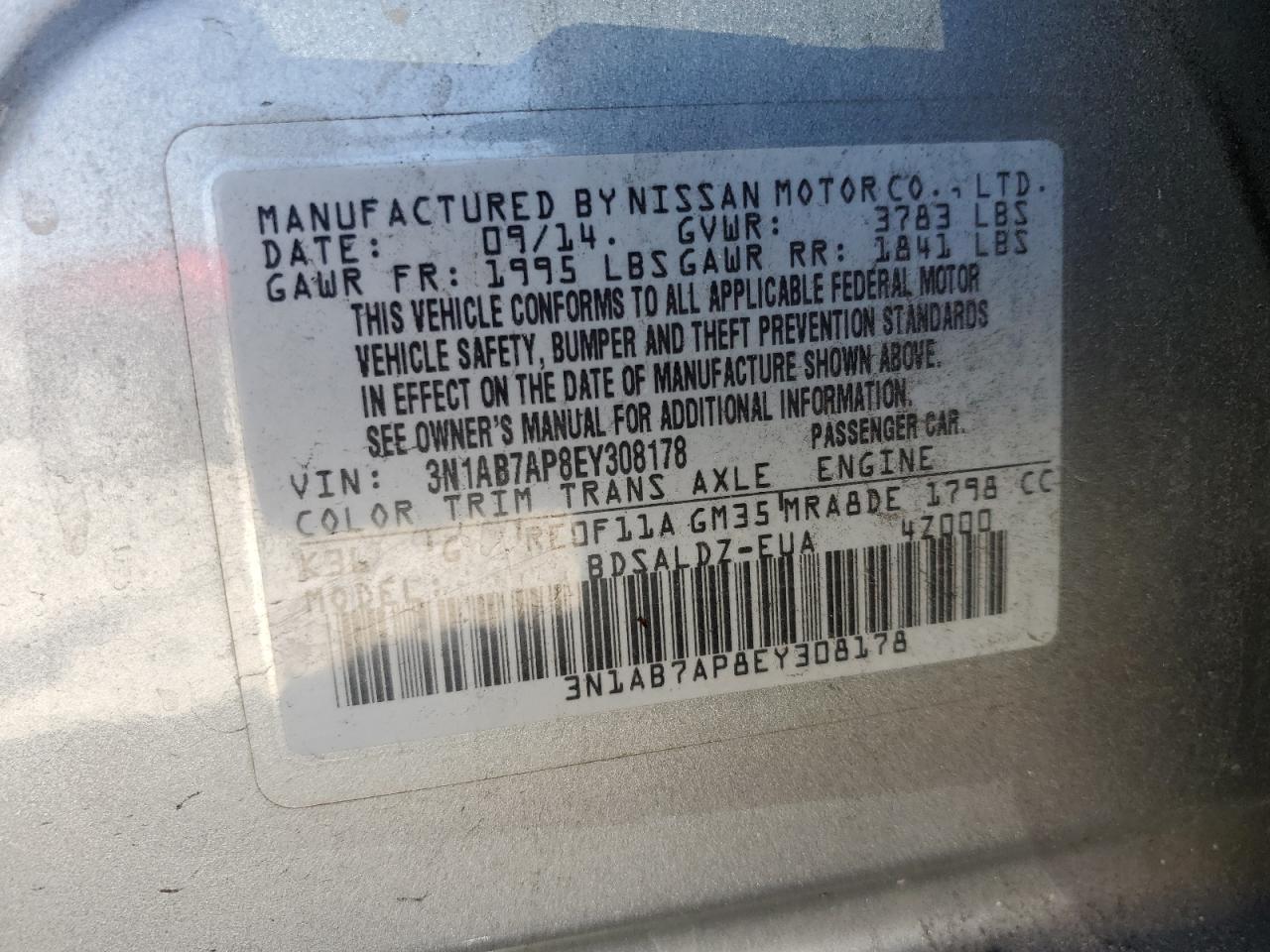 2014 Nissan Sentra - Image 12