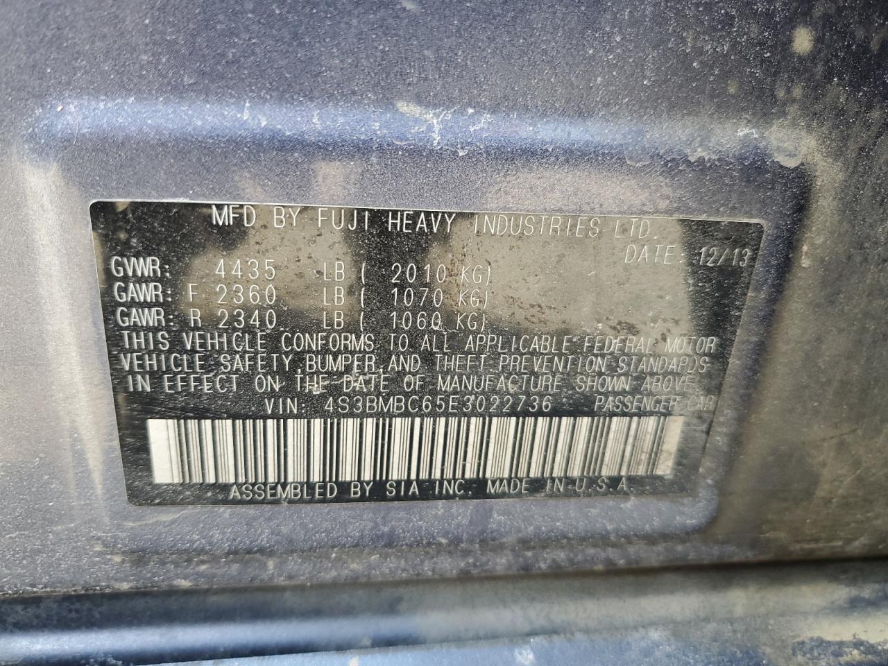 2014 Subaru Legacy - Image 12