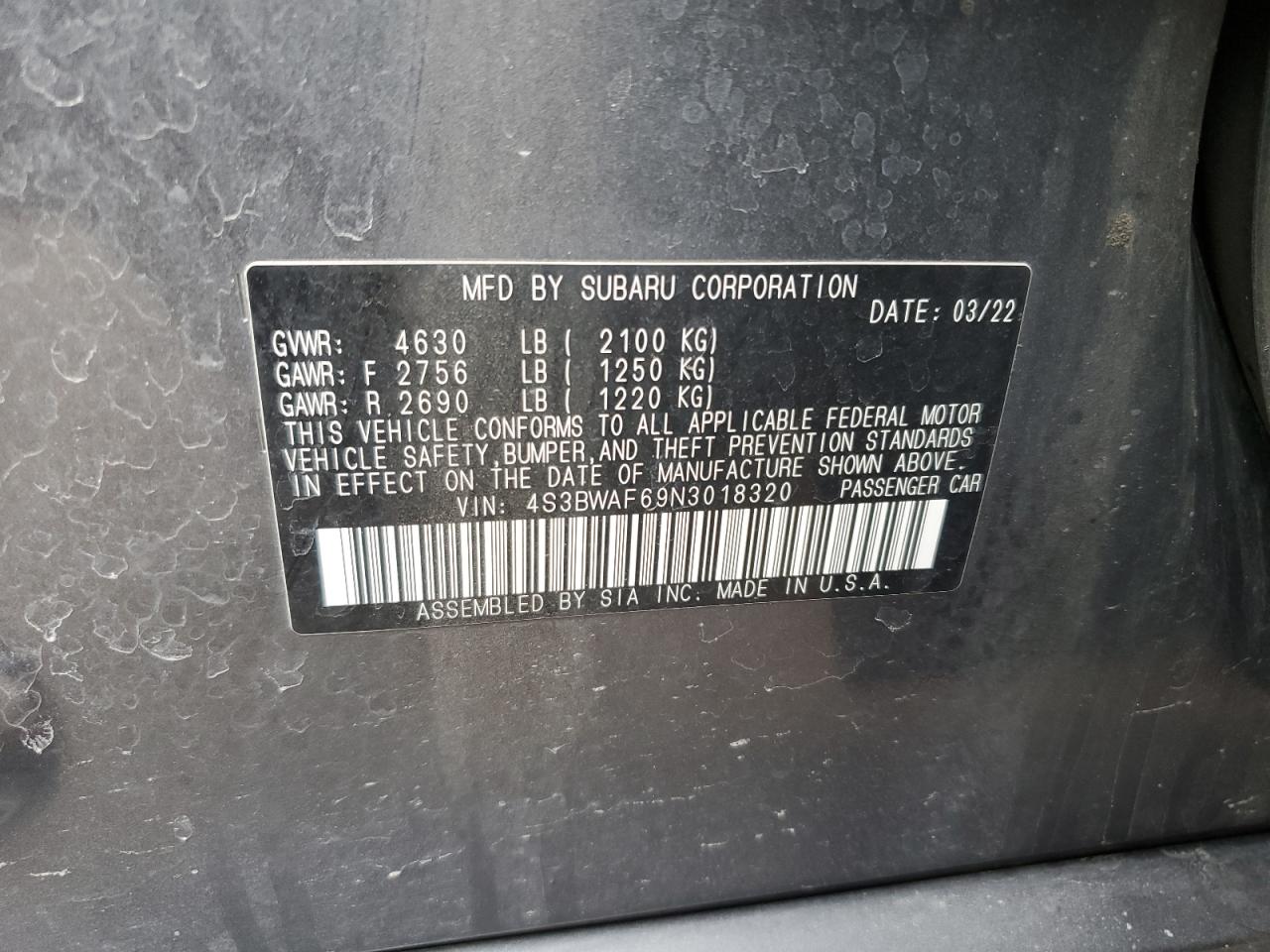 2022 Subaru Legacy - Image 12