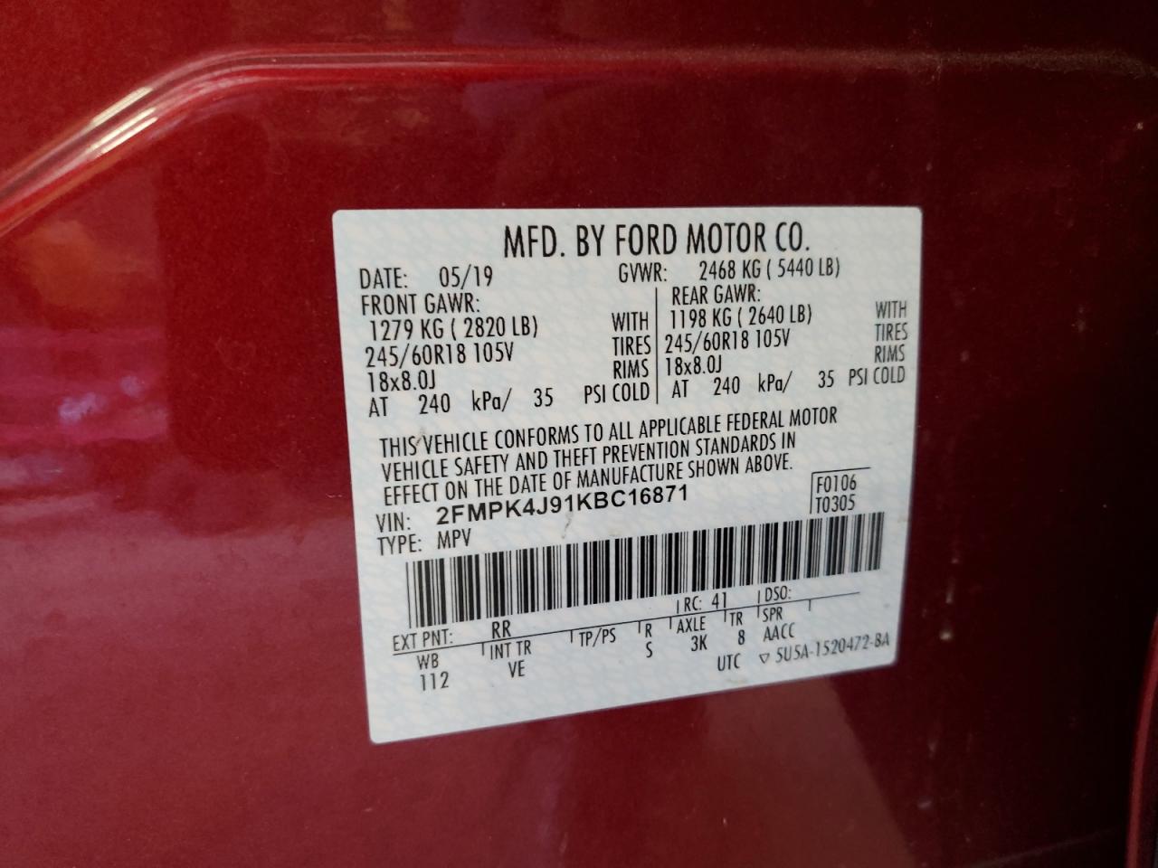 2019 Ford Edge - Image 13