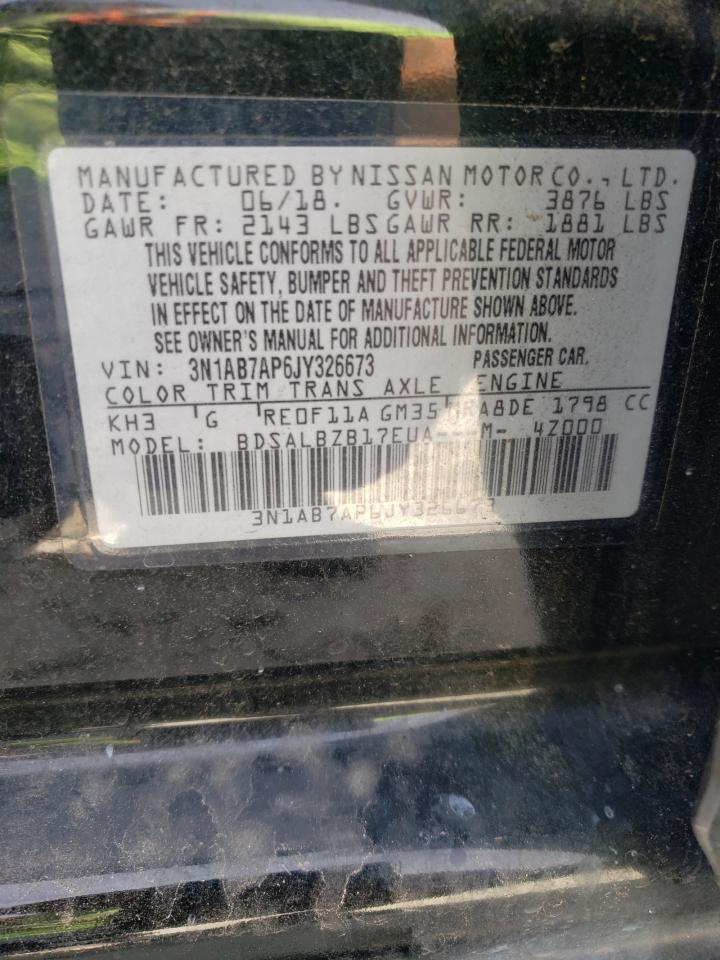 3N1AB7AP6JY326673 NISSAN SENTRA 2018