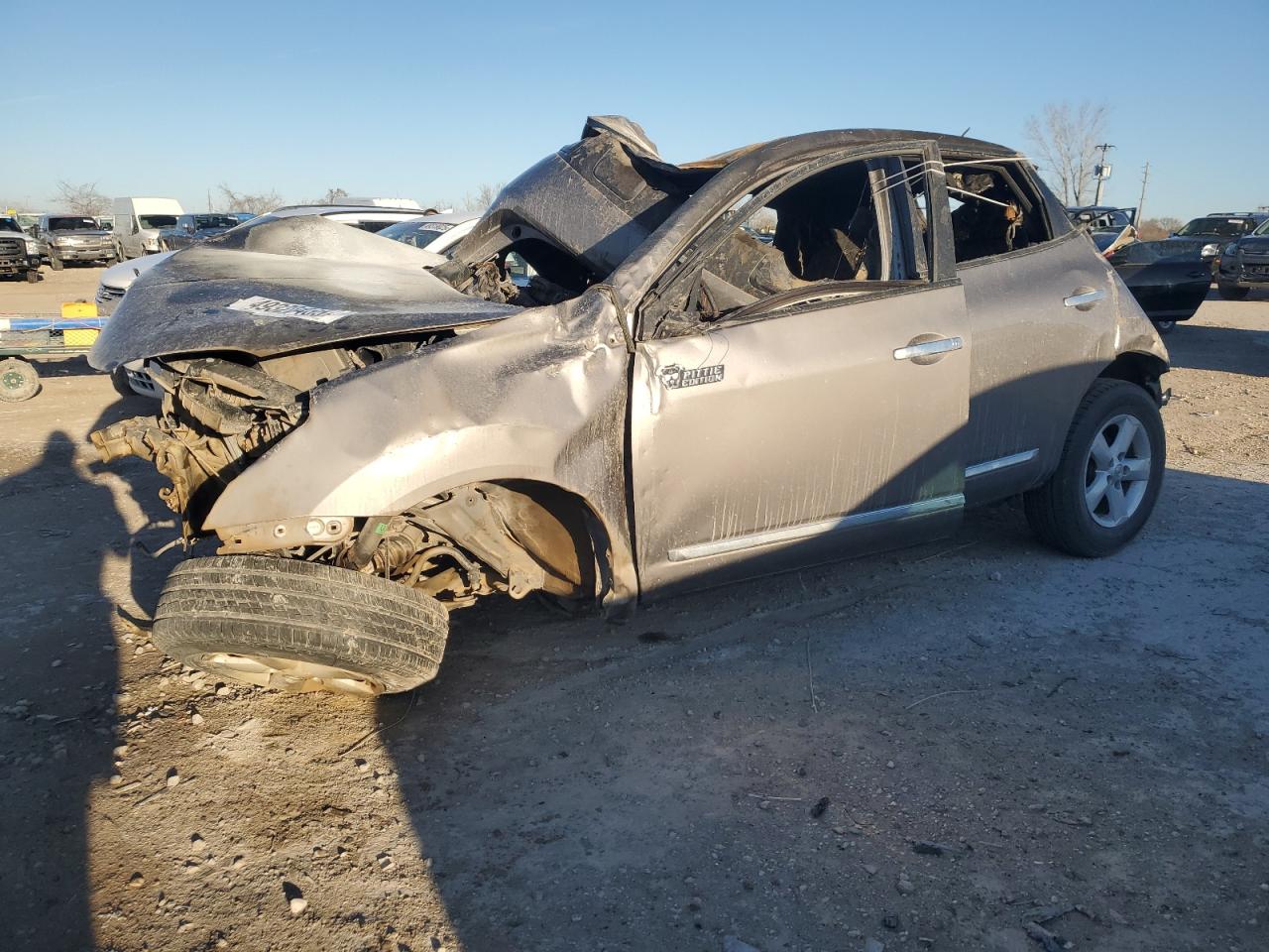 2012 Nissan Rogue S за продажба в Kansas City, KS - Burn