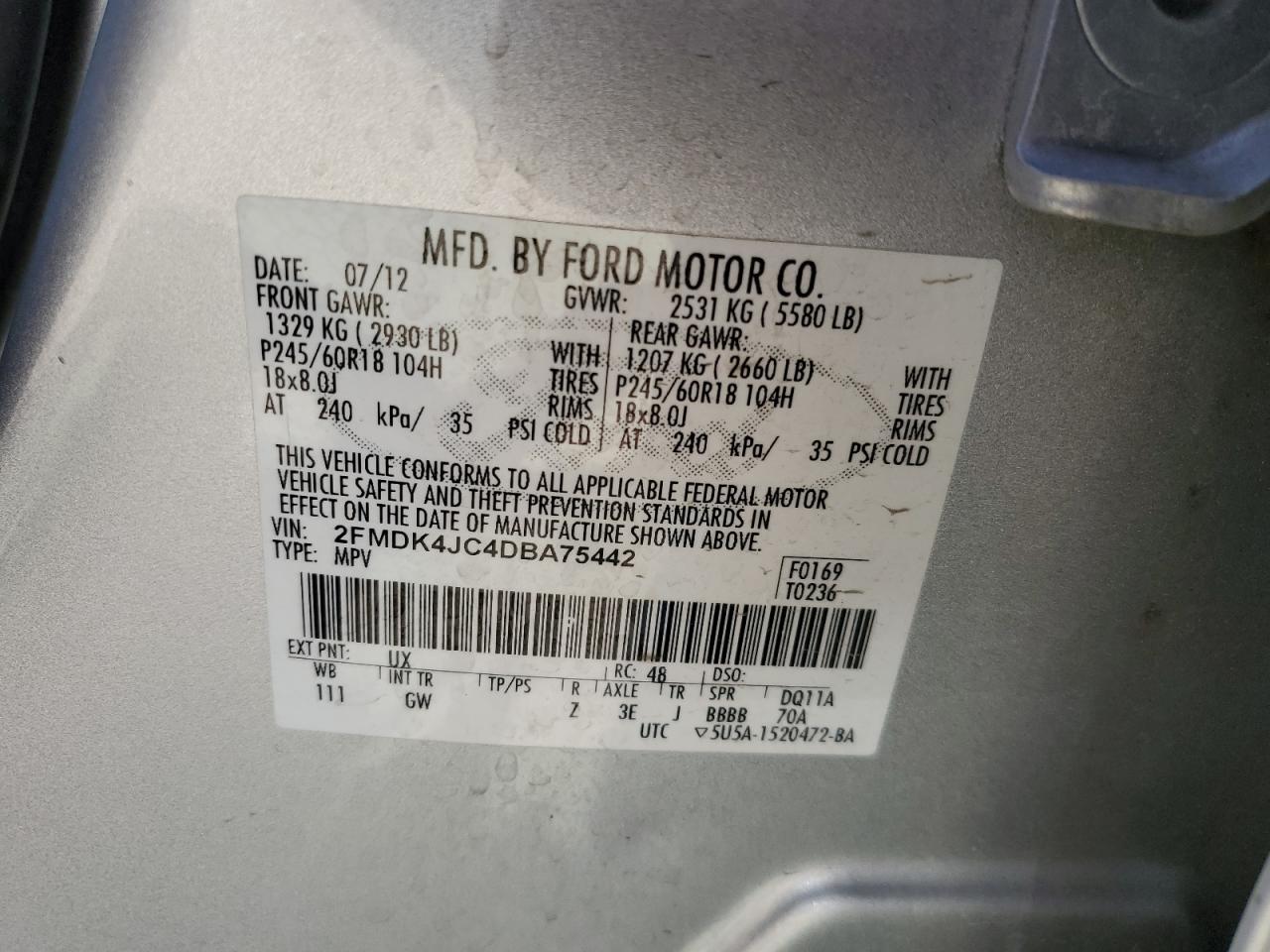 2013 Ford Edge - Image 12