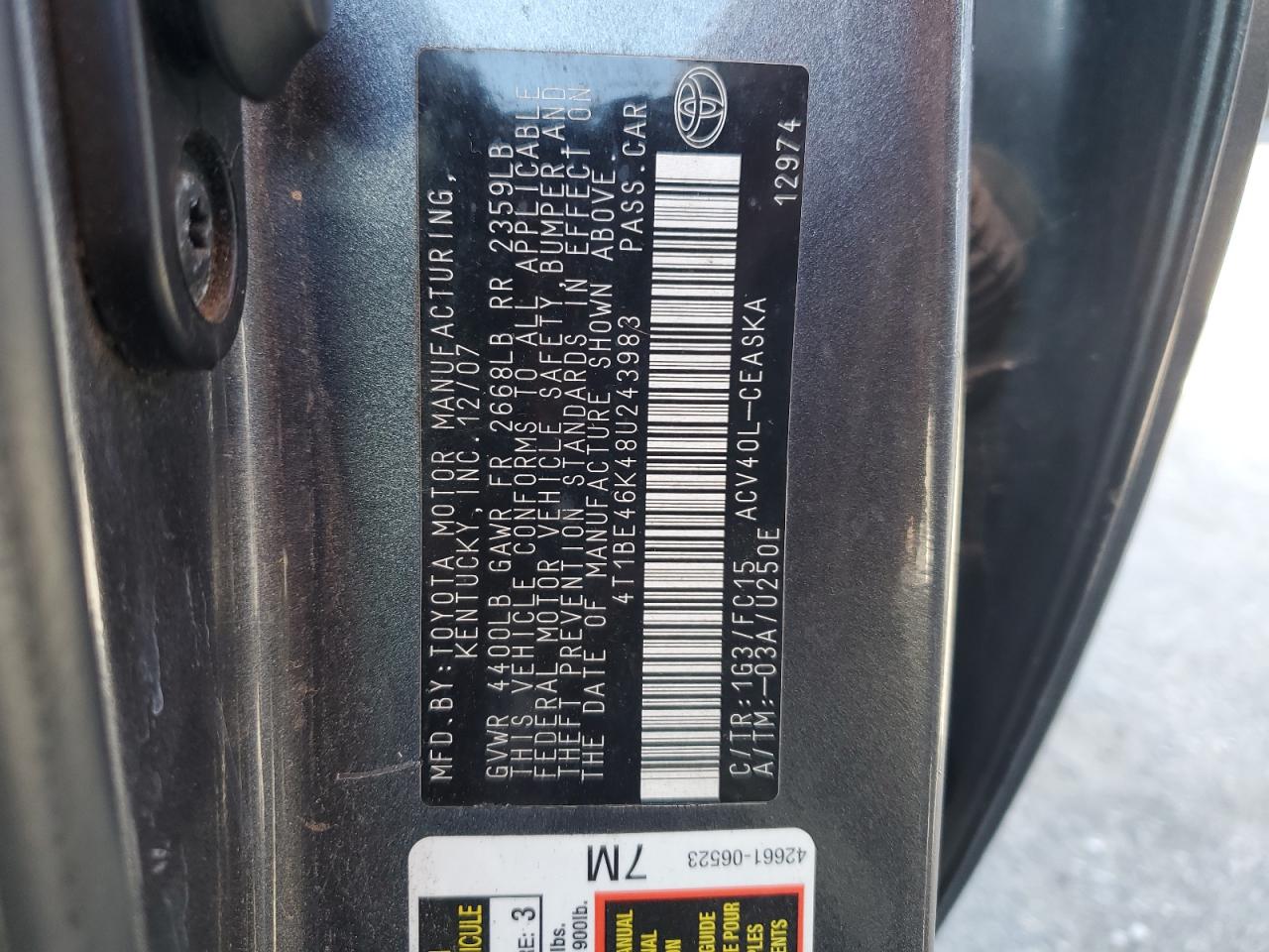 2008 Toyota Camry - Image 12