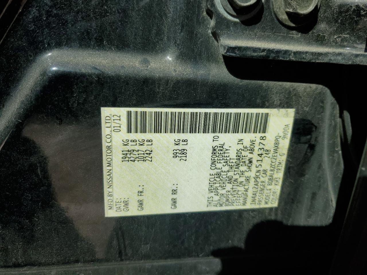 2012 Nissan Altima - Image 12