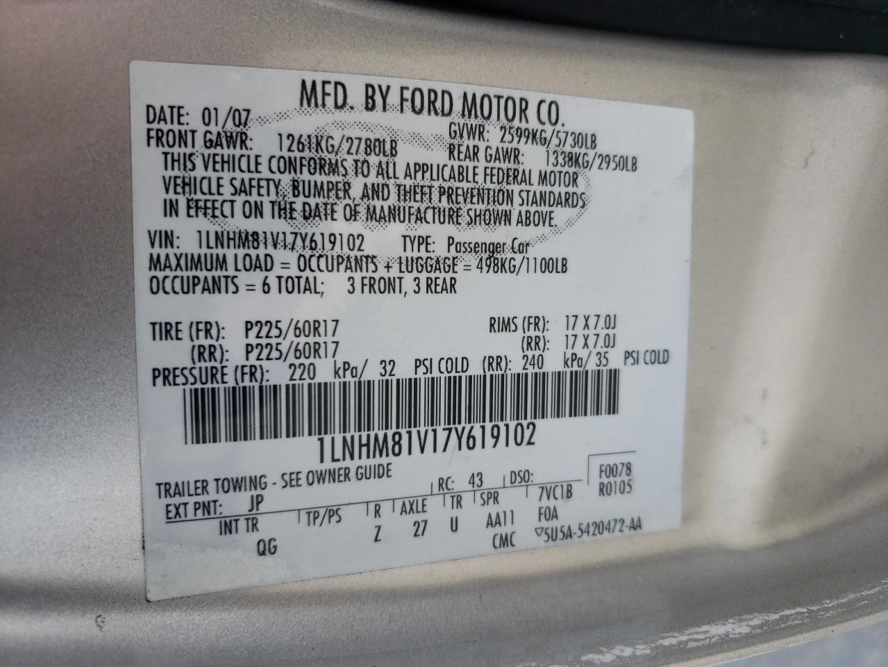 2007 Lincoln Town Car - Image 14
