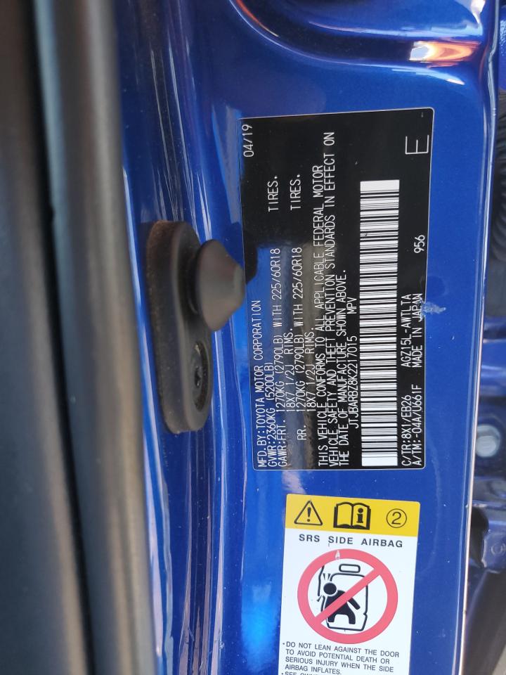2019 Lexus Nx 300 Base VIN: JTJBARBZ8K2217015 Lot: 49849885