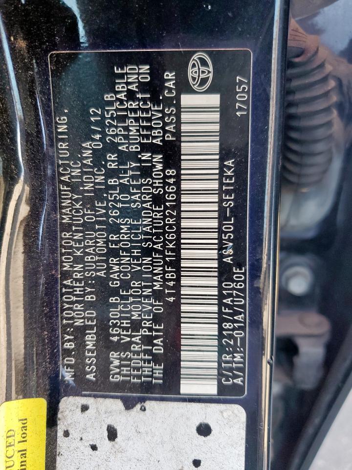 2012 Toyota Camry - Image 12