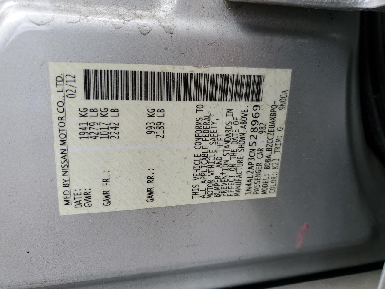 2012 Nissan Altima - Image 12