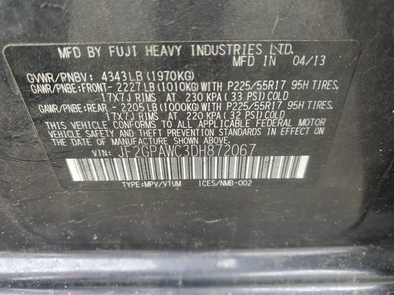 2013 Subaru XV - Image 13
