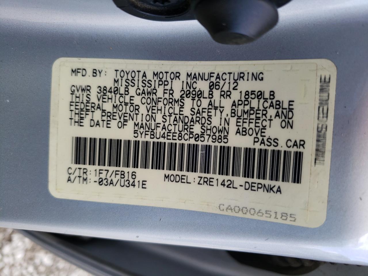 2012 Toyota Corolla - Image 15