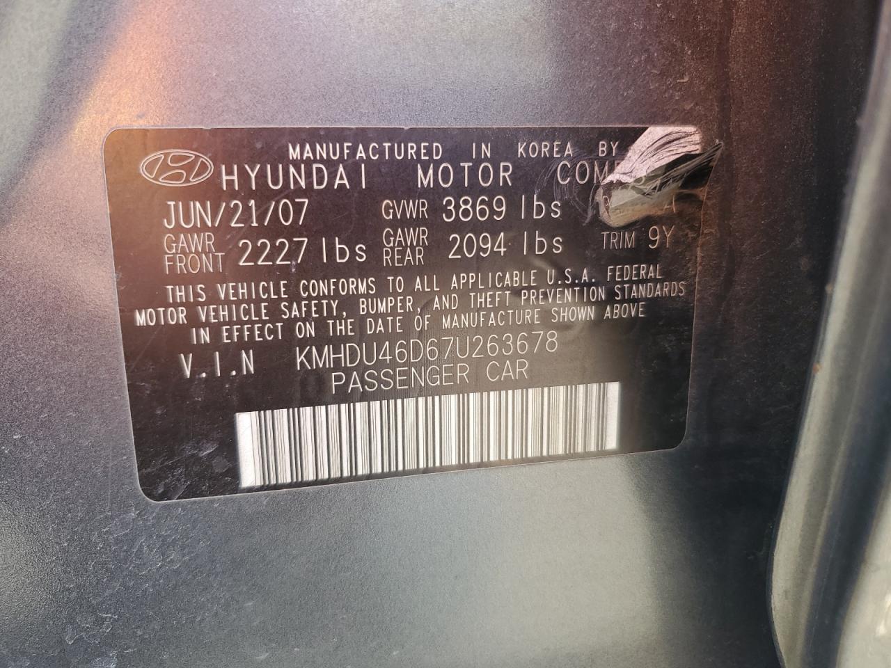 2007 Hyundai Elantra - Image 12
