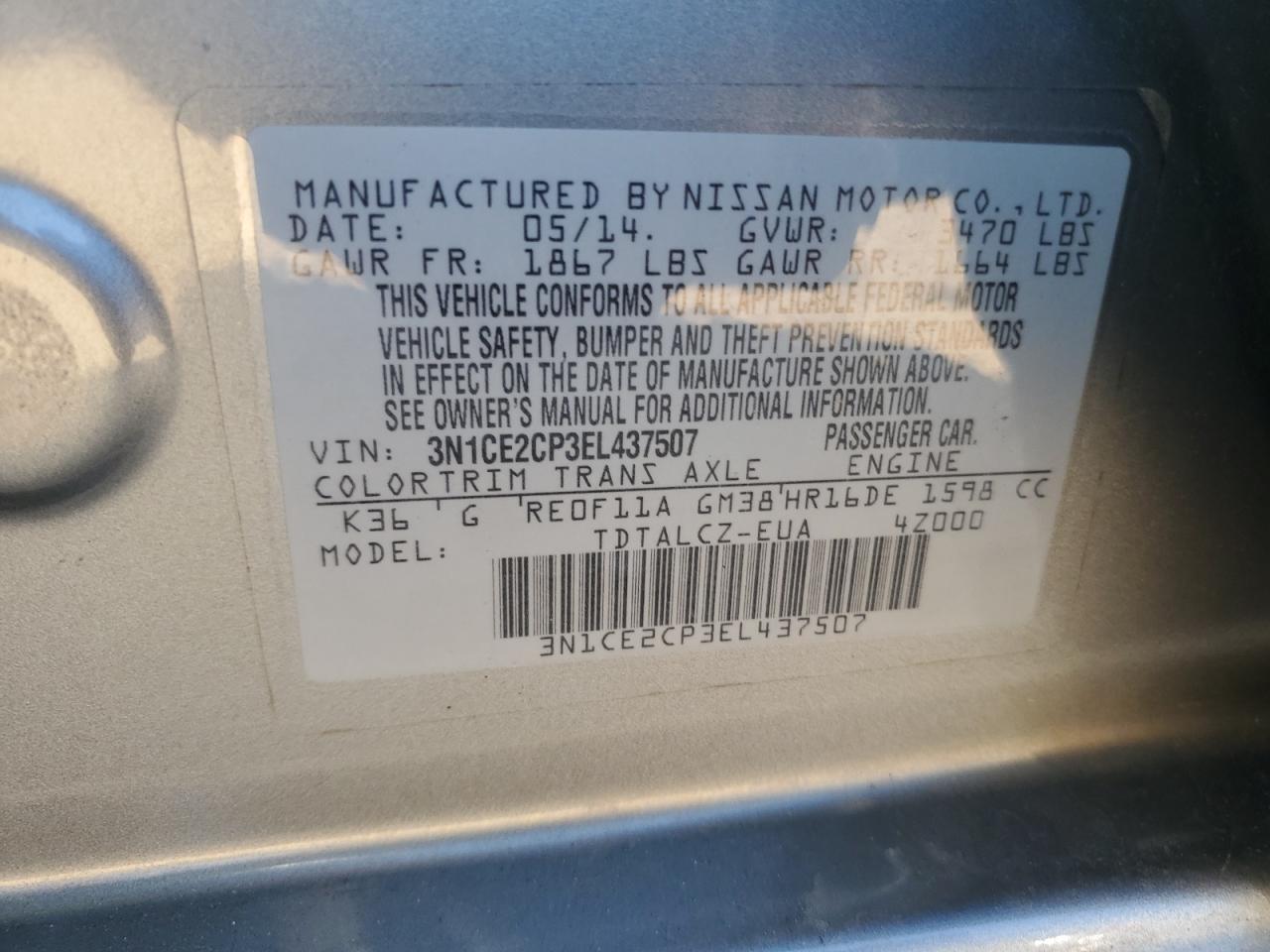 2014 Nissan Versa - Image 14