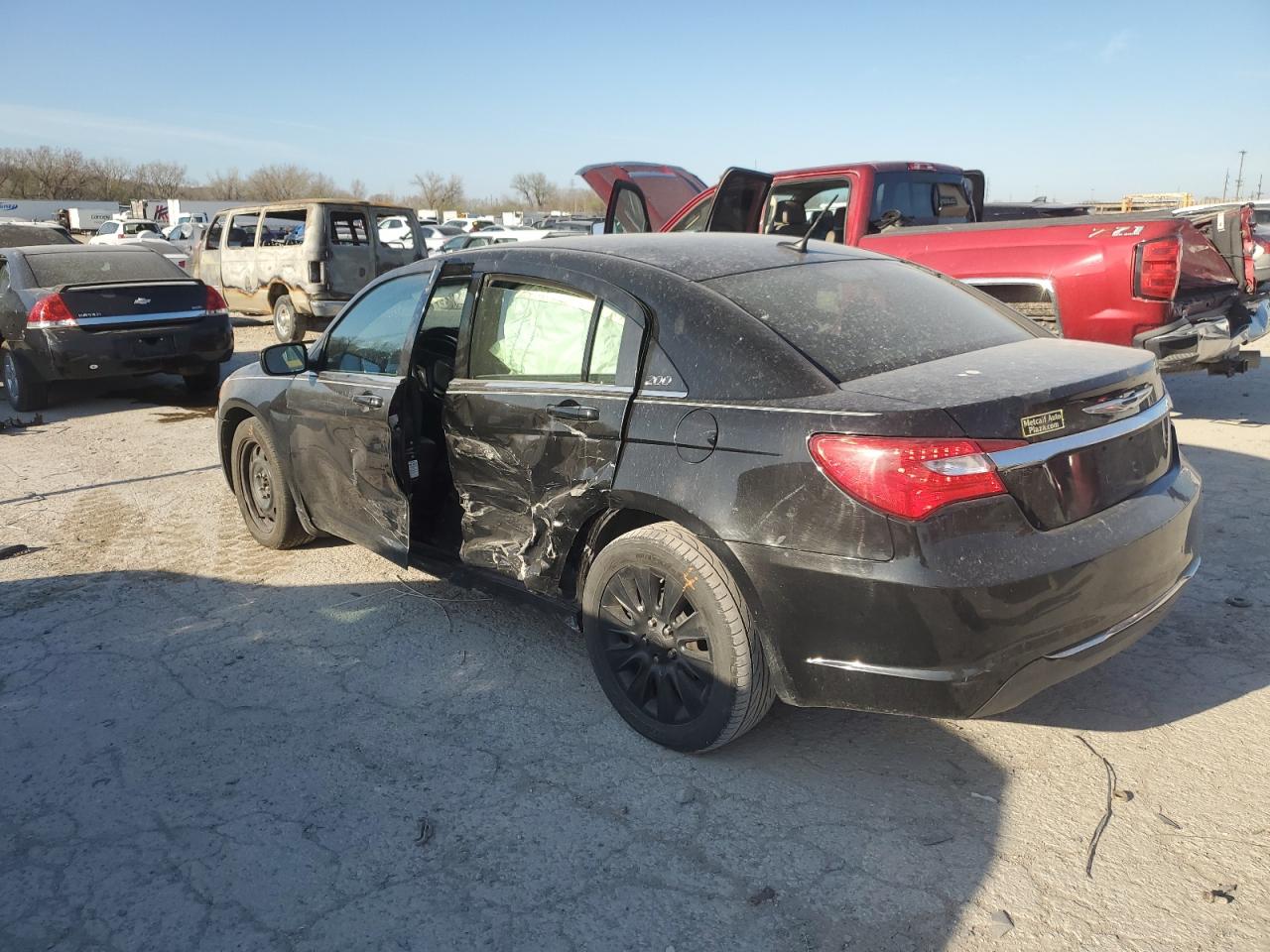 2014 Chrysler 200 Lx black null gas 1C3CCBAB5EN167775 photo #3