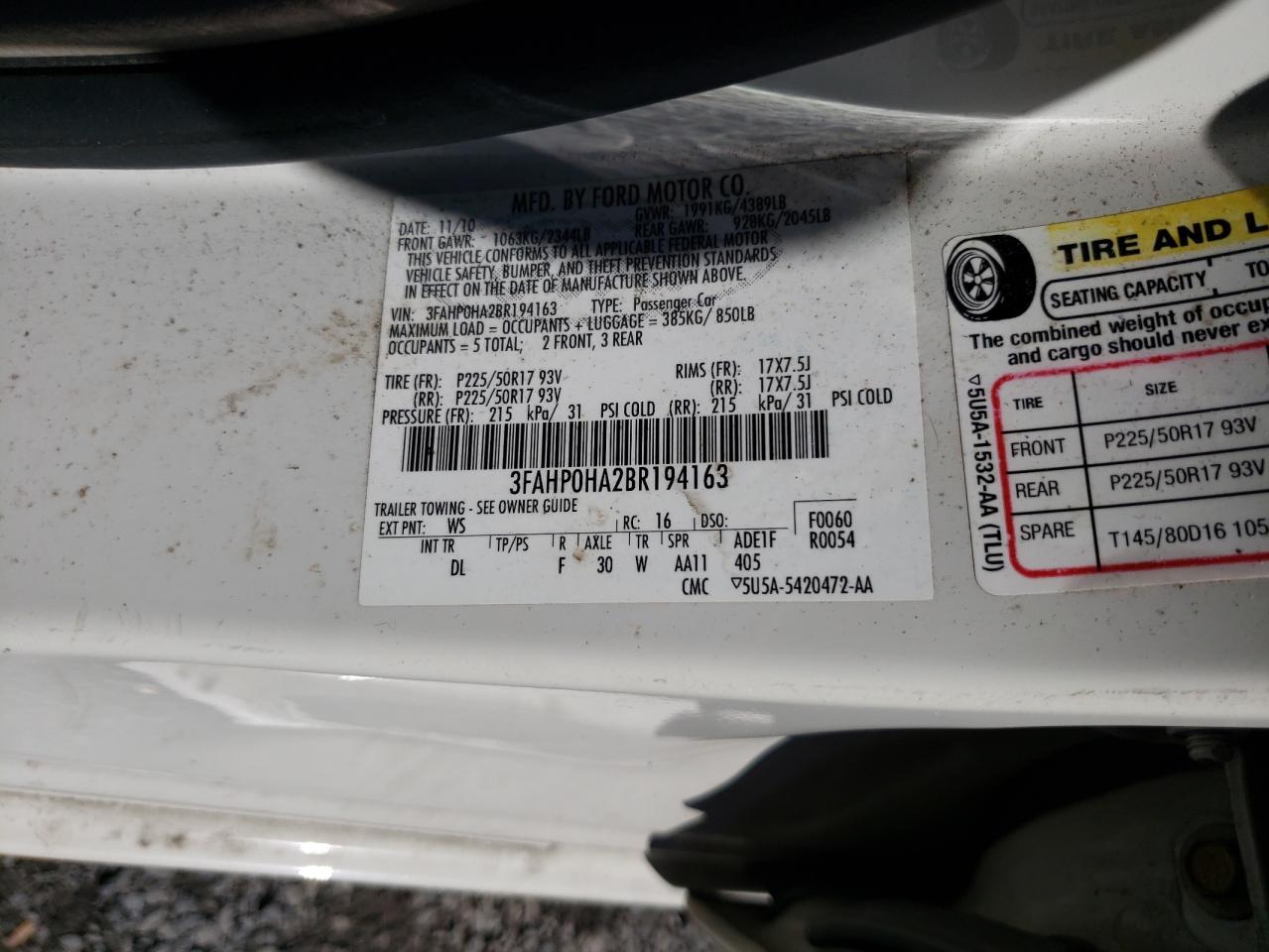 2011 Ford Fusion - Image 12