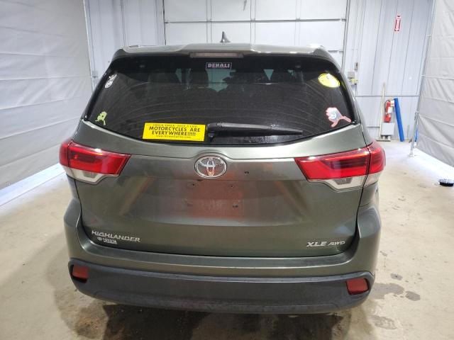  TOYOTA HIGHLANDER 2019 Зеленый