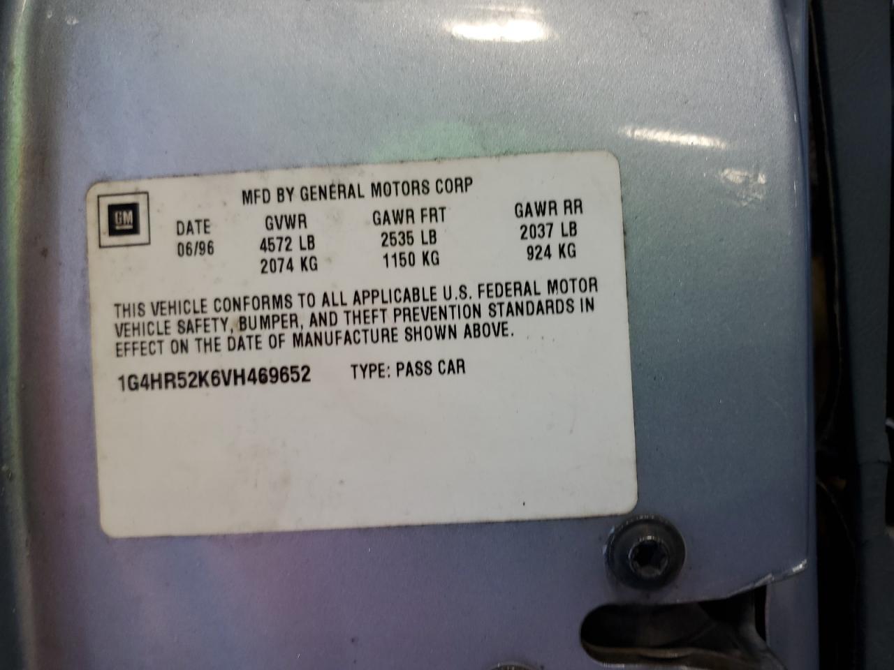 1997 Buick Lesabre Limited VIN: 1G4HR52K6VH469652 Lot: 50616985
