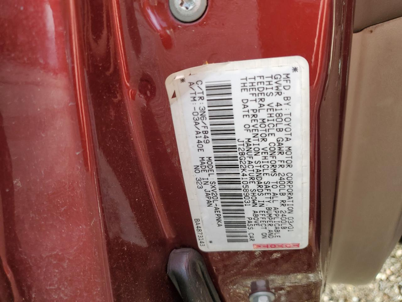 2001 Toyota Camry - Image 12