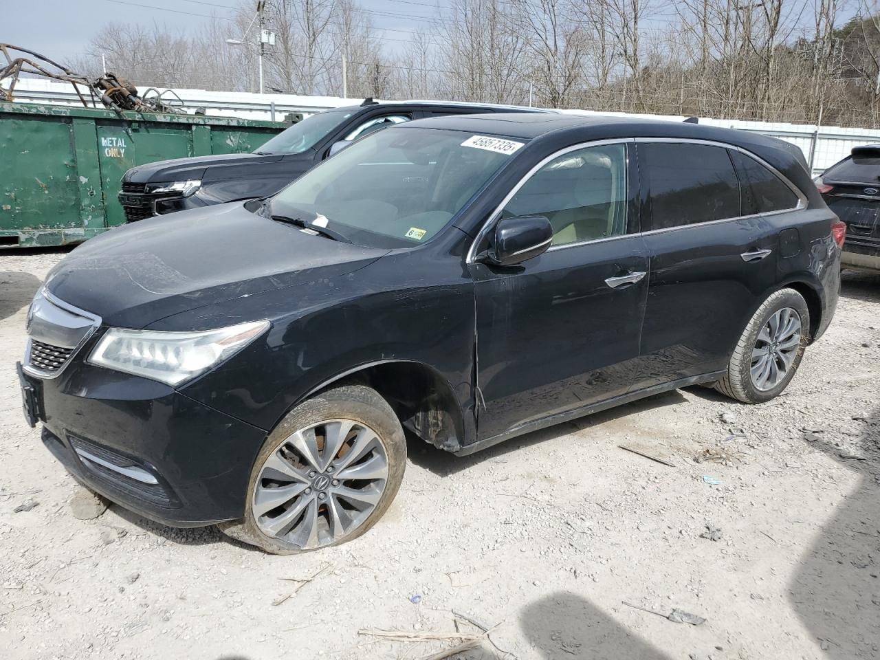 2016 Acura Mdx Technology for Sale in Hurricane, WV - Front End