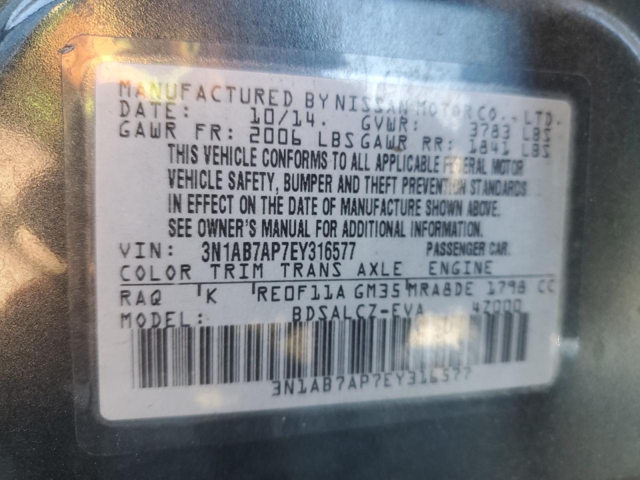 2014 Nissan Sentra - Image 14