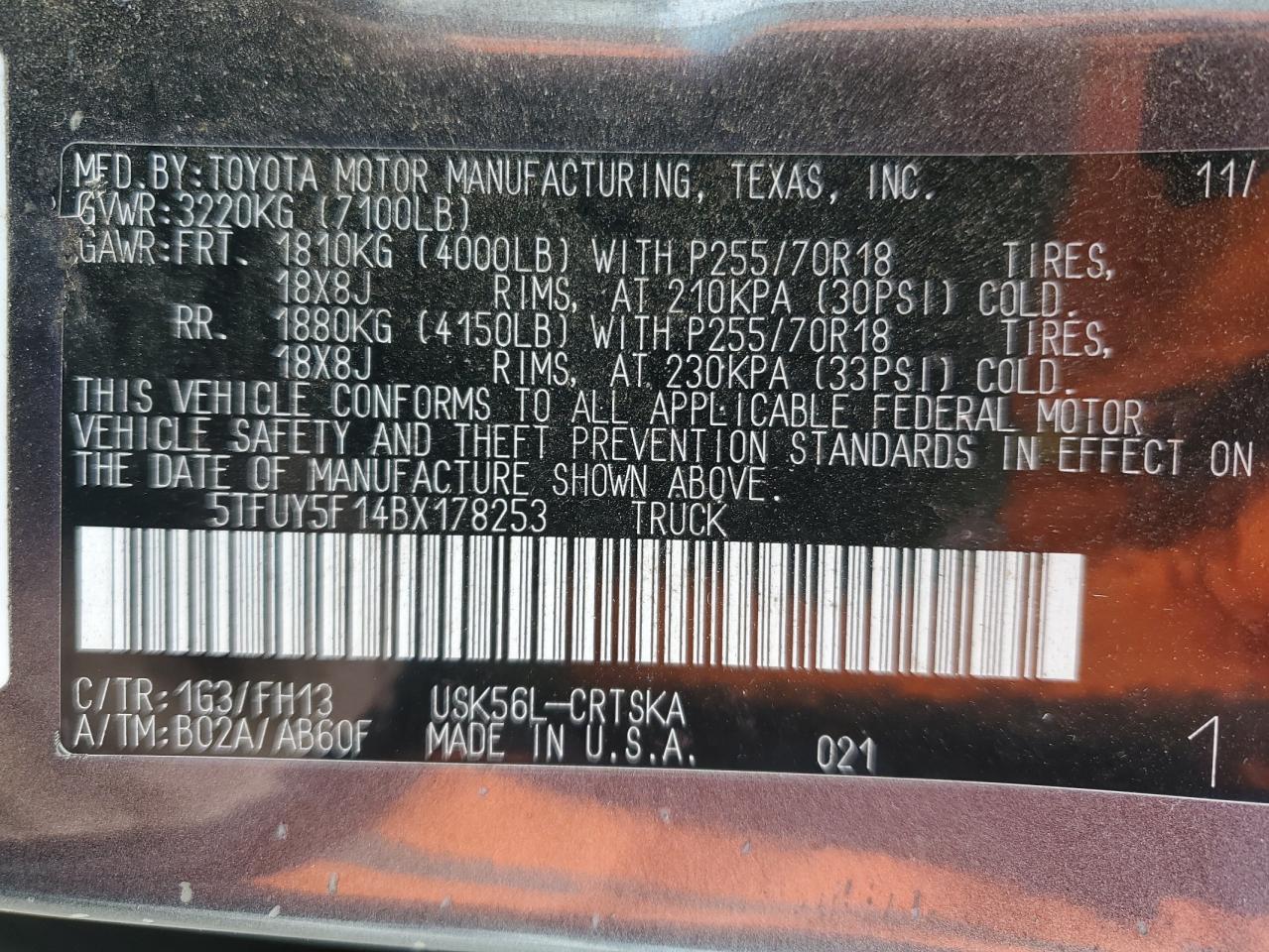 2011 Toyota Tundra - Image 12