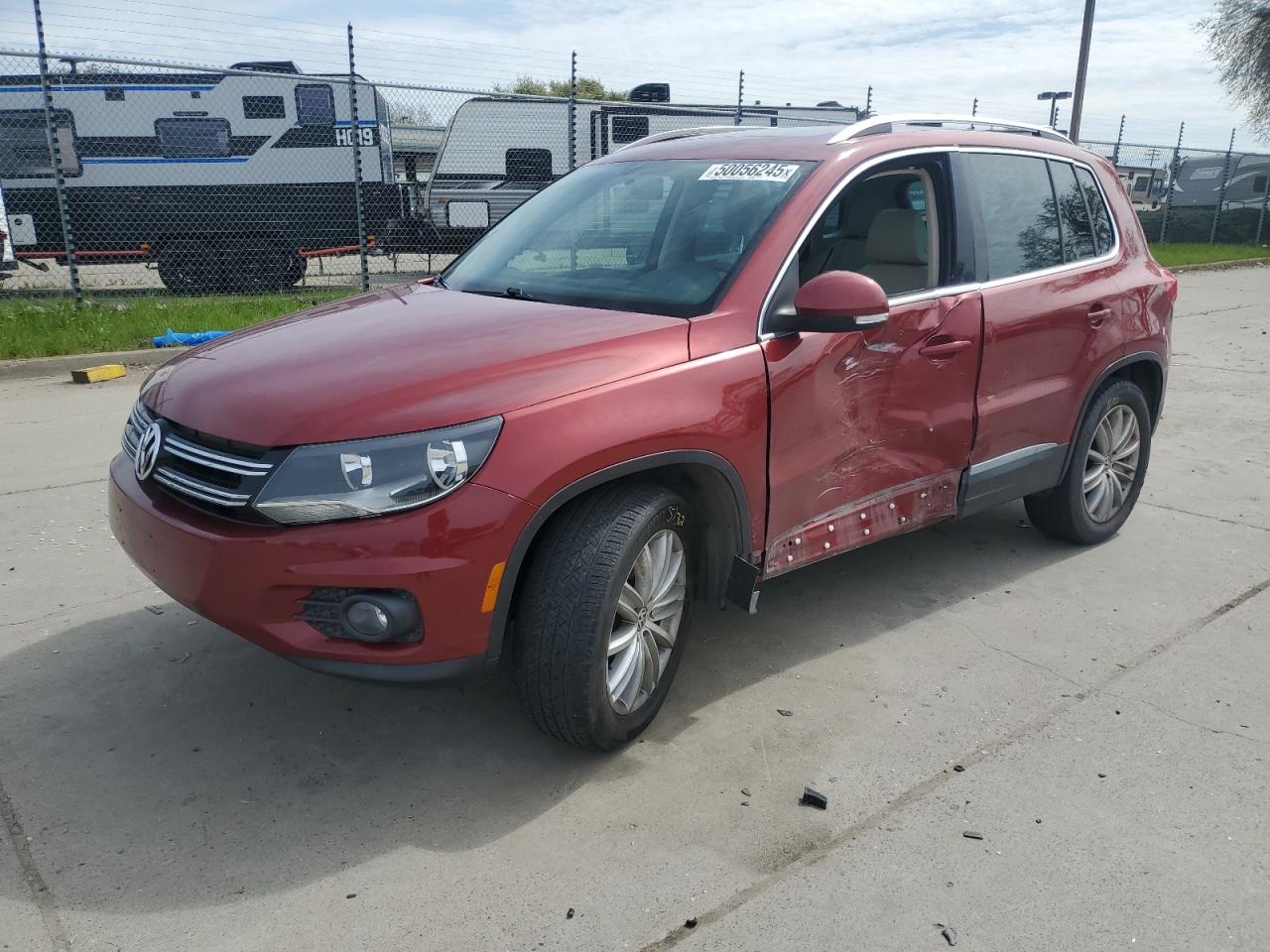 2013 Volkswagen Tiguan S للبيع في Sacramento، CA - Side