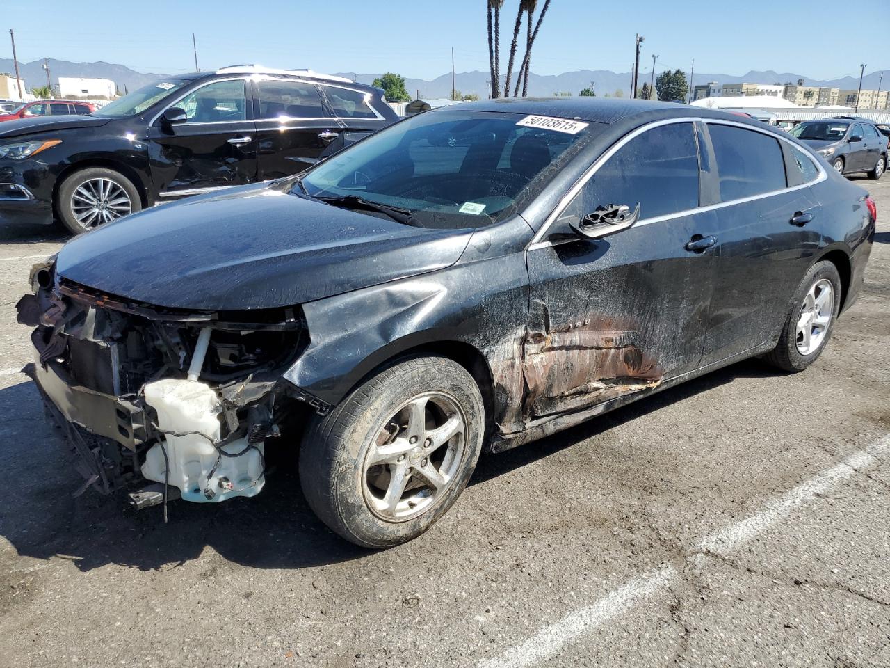 2017 Chevrolet Malibu Ls за продажба в Van Nuys, CA - Side
