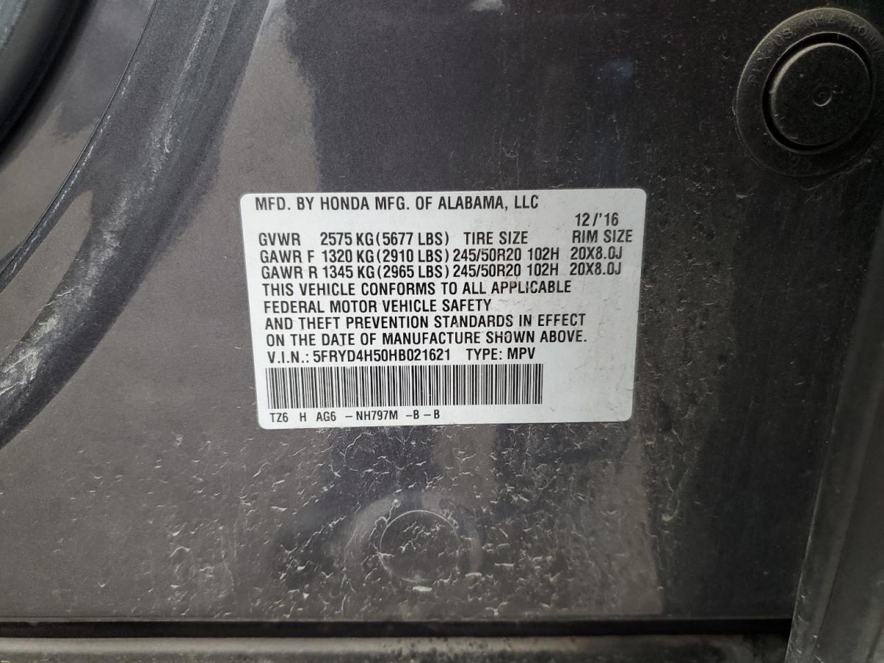 2017 Acura Mdx Technology VIN: 5FRYD4H50HB021621 Lot: 49898405