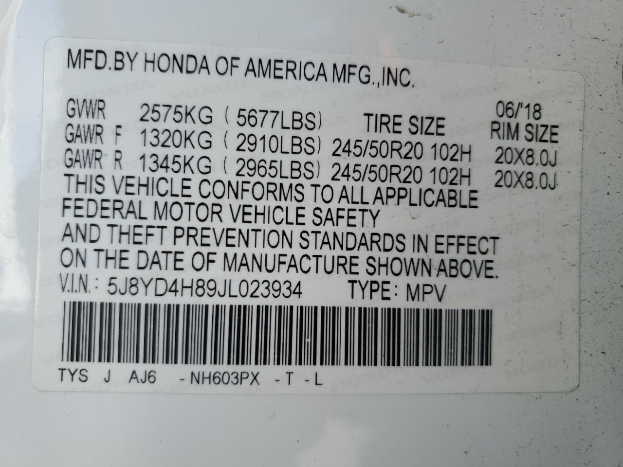 2018 Acura MDX - Image 13