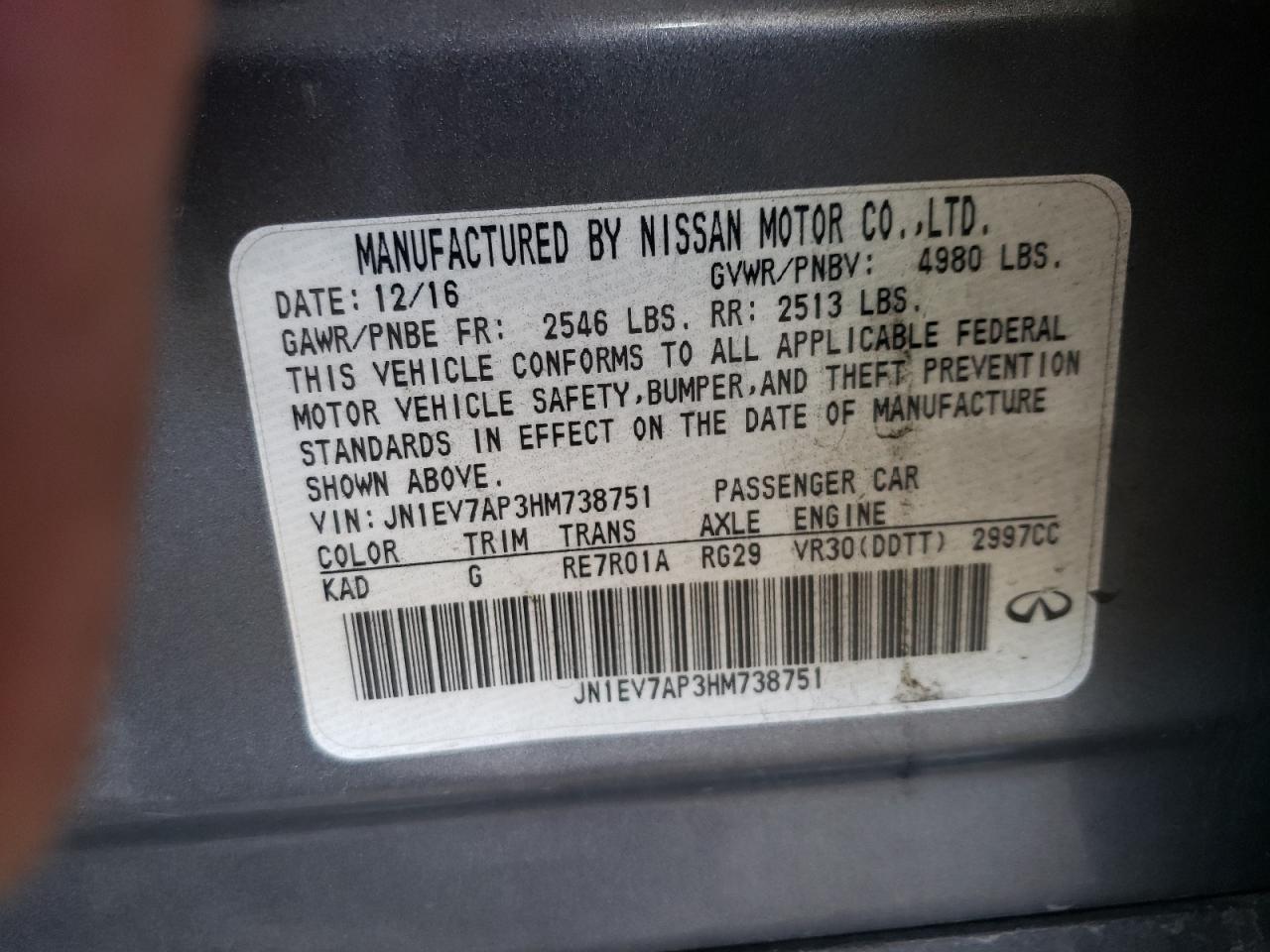 2017 Infiniti Q50 - Image 12