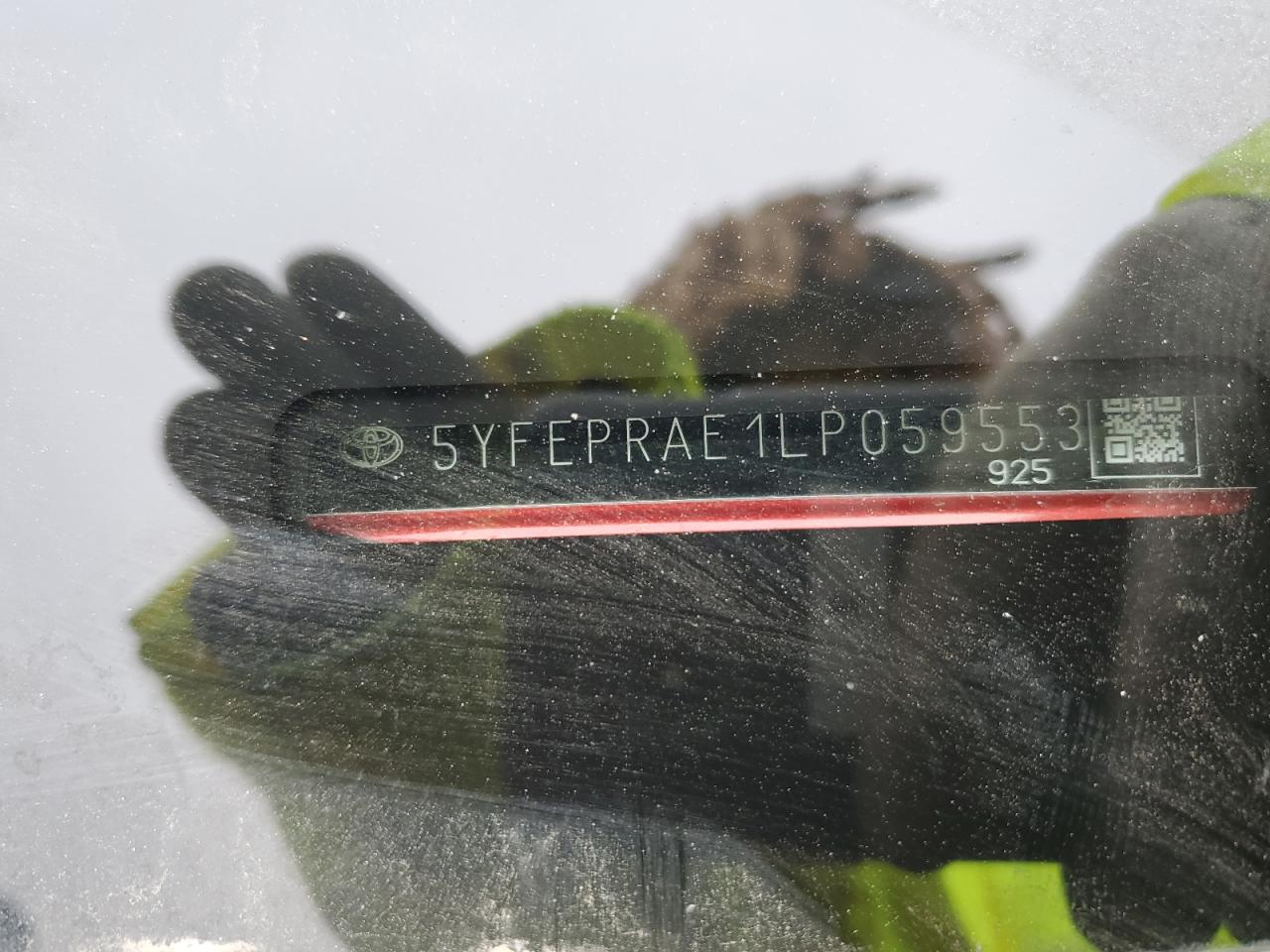 5YFEPRAE1LP059553 TOYOTA COROLLA 2020