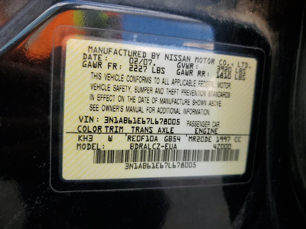 2007 Nissan Sentra - Image 12