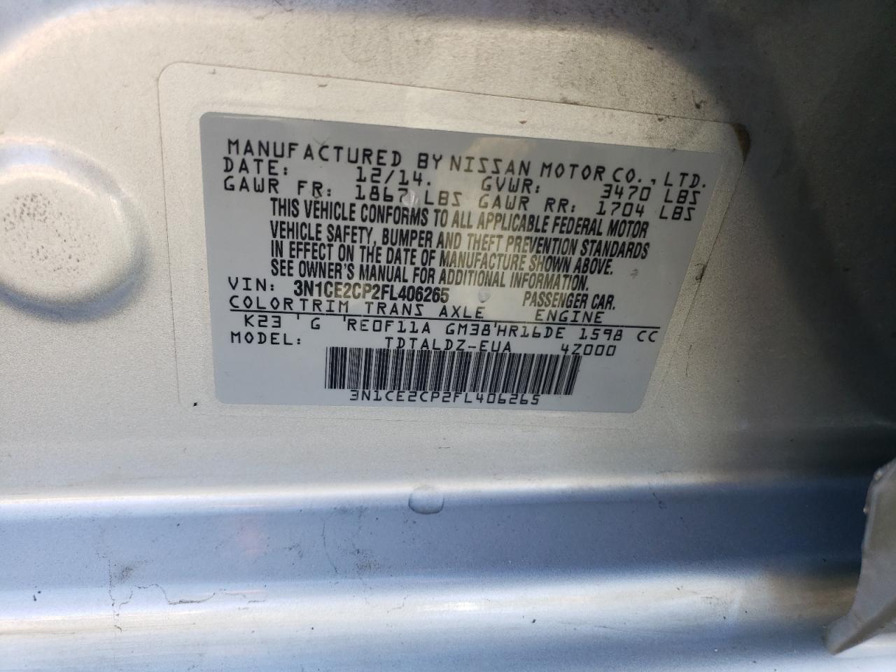 2015 Nissan Versa - Image 13