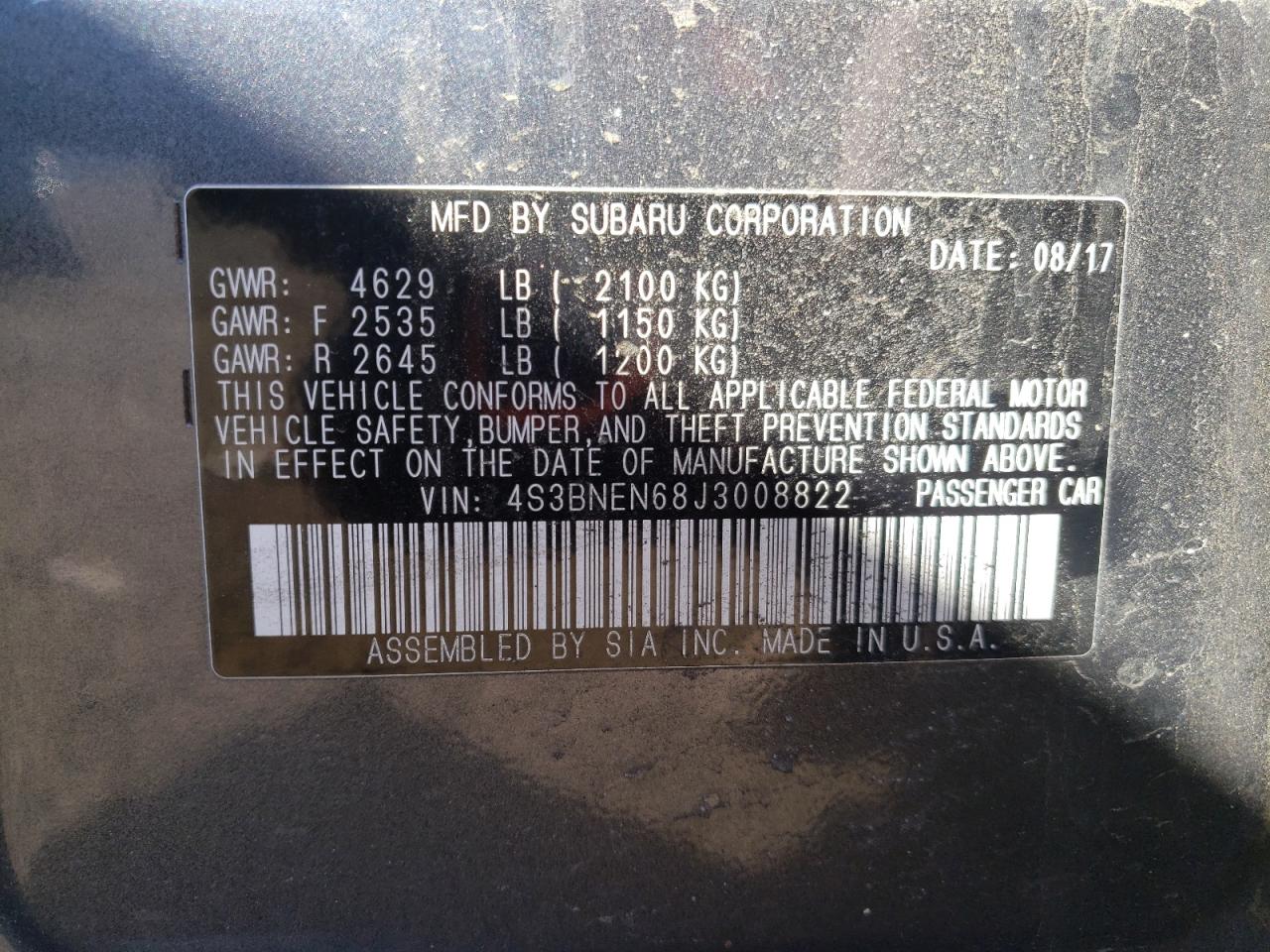2018 Subaru Legacy - Image 15