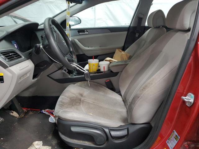  HYUNDAI SONATA 2017 Czerwony
