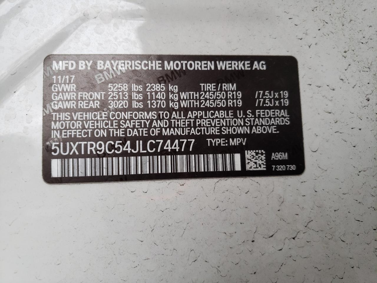 2018 BMW X3 - Image 13