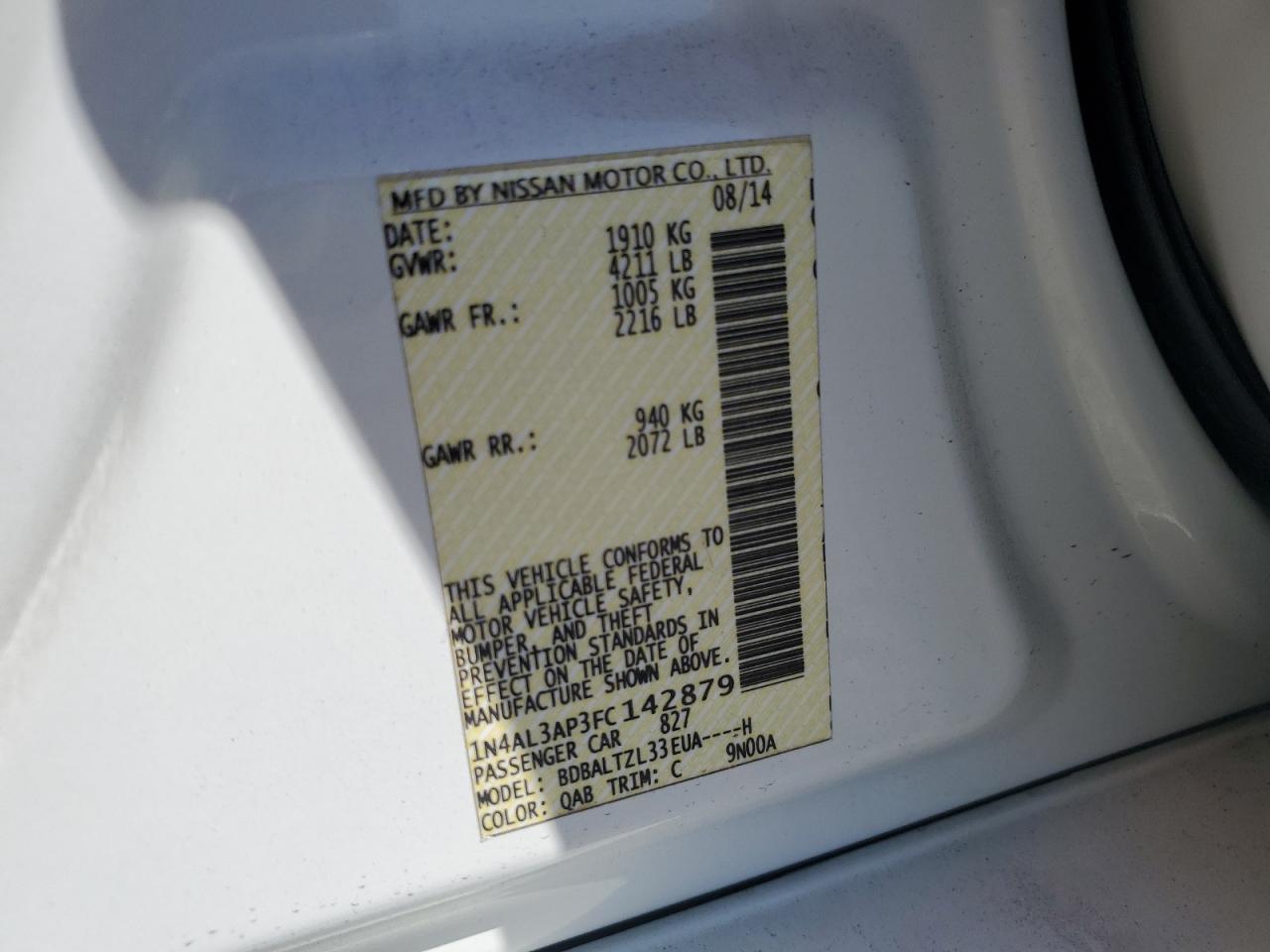 2015 Nissan Altima - Image 12
