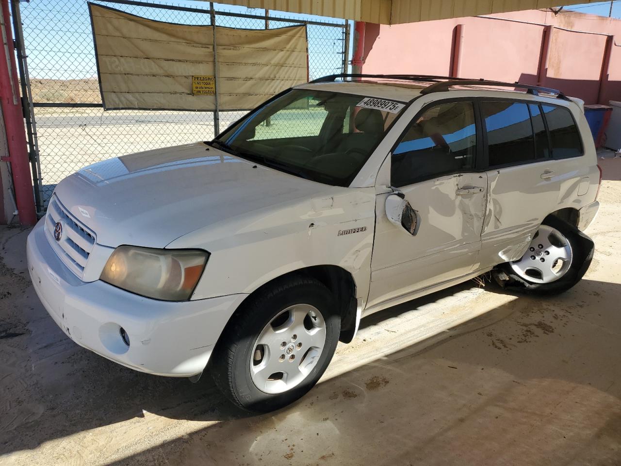 2004 Toyota Highlander Base en Venta en Sun Valley, CA - Undercarriage