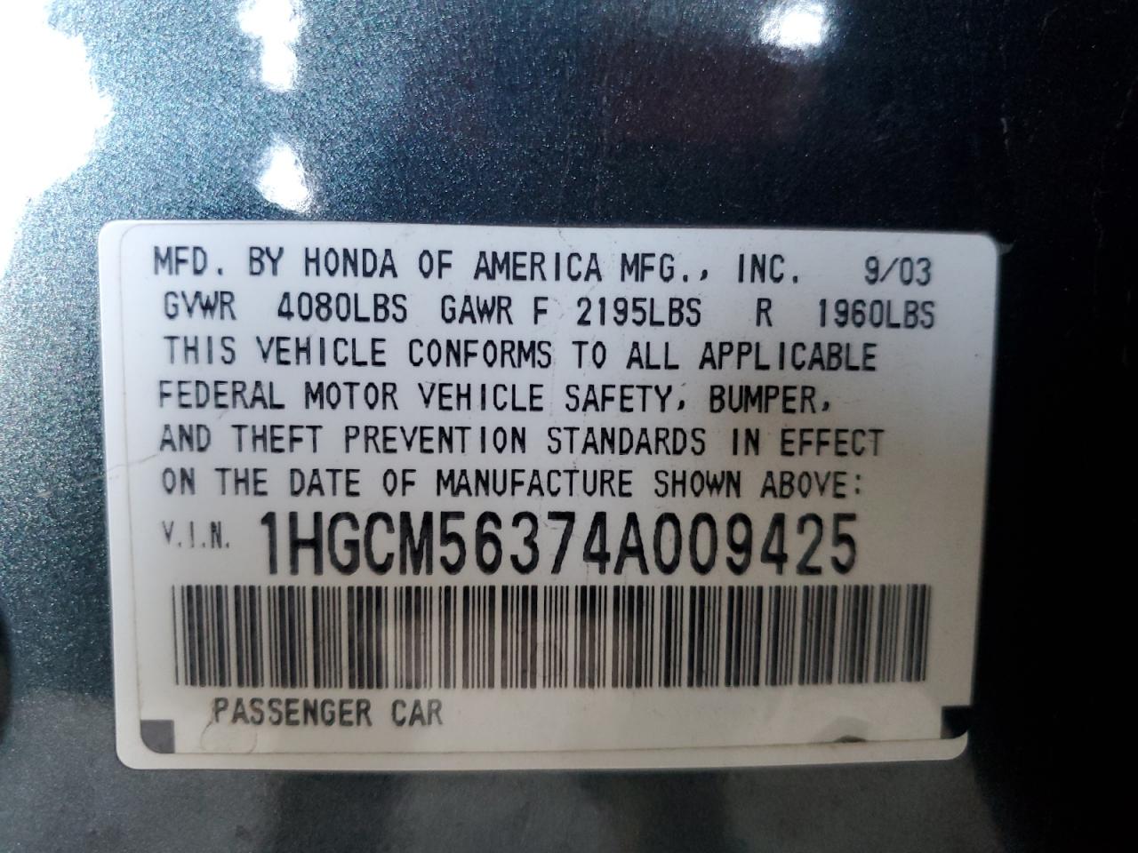 2004 Honda Accord - Image 14