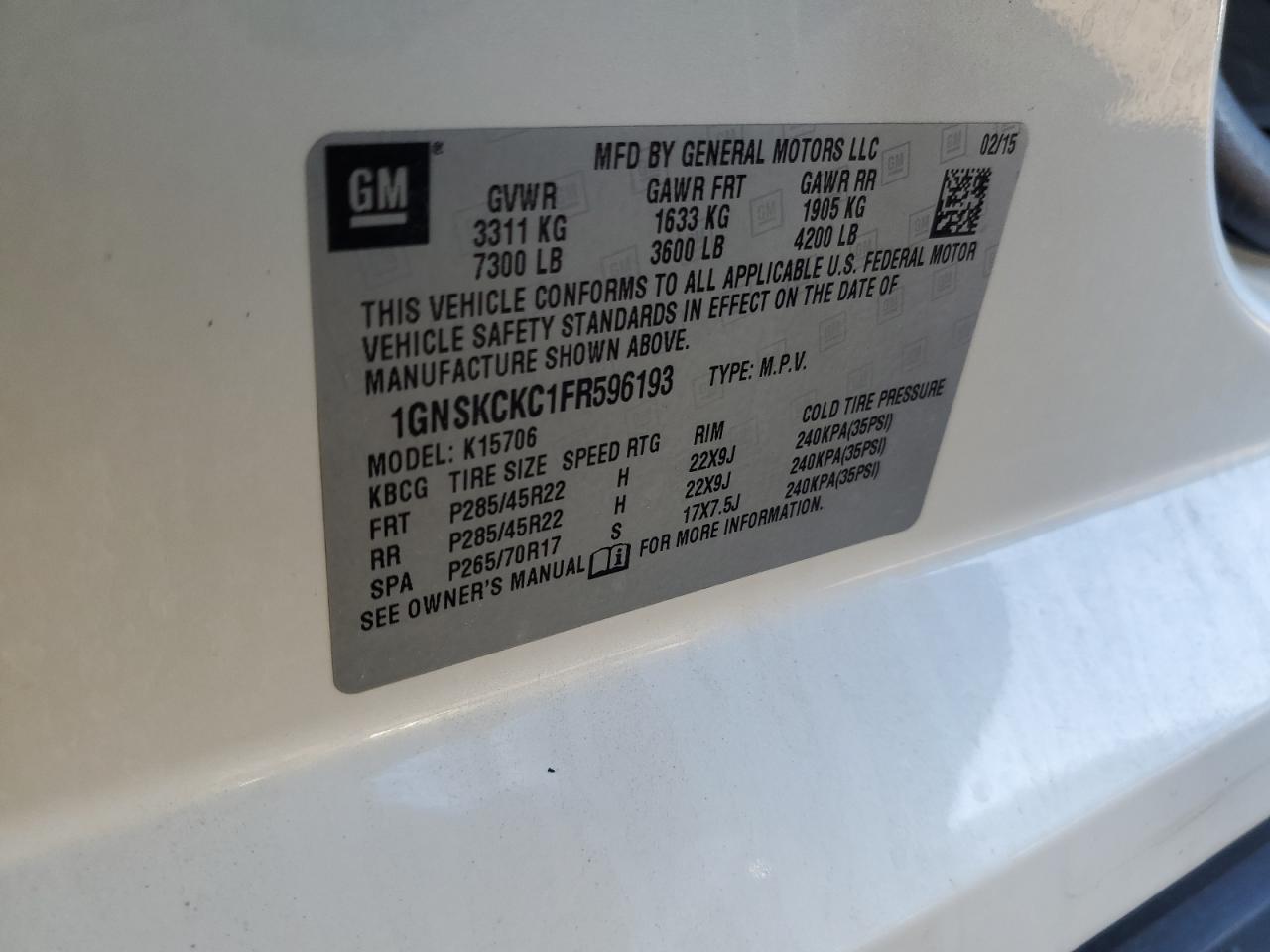 2015 Chevrolet Tahoe - Image 13