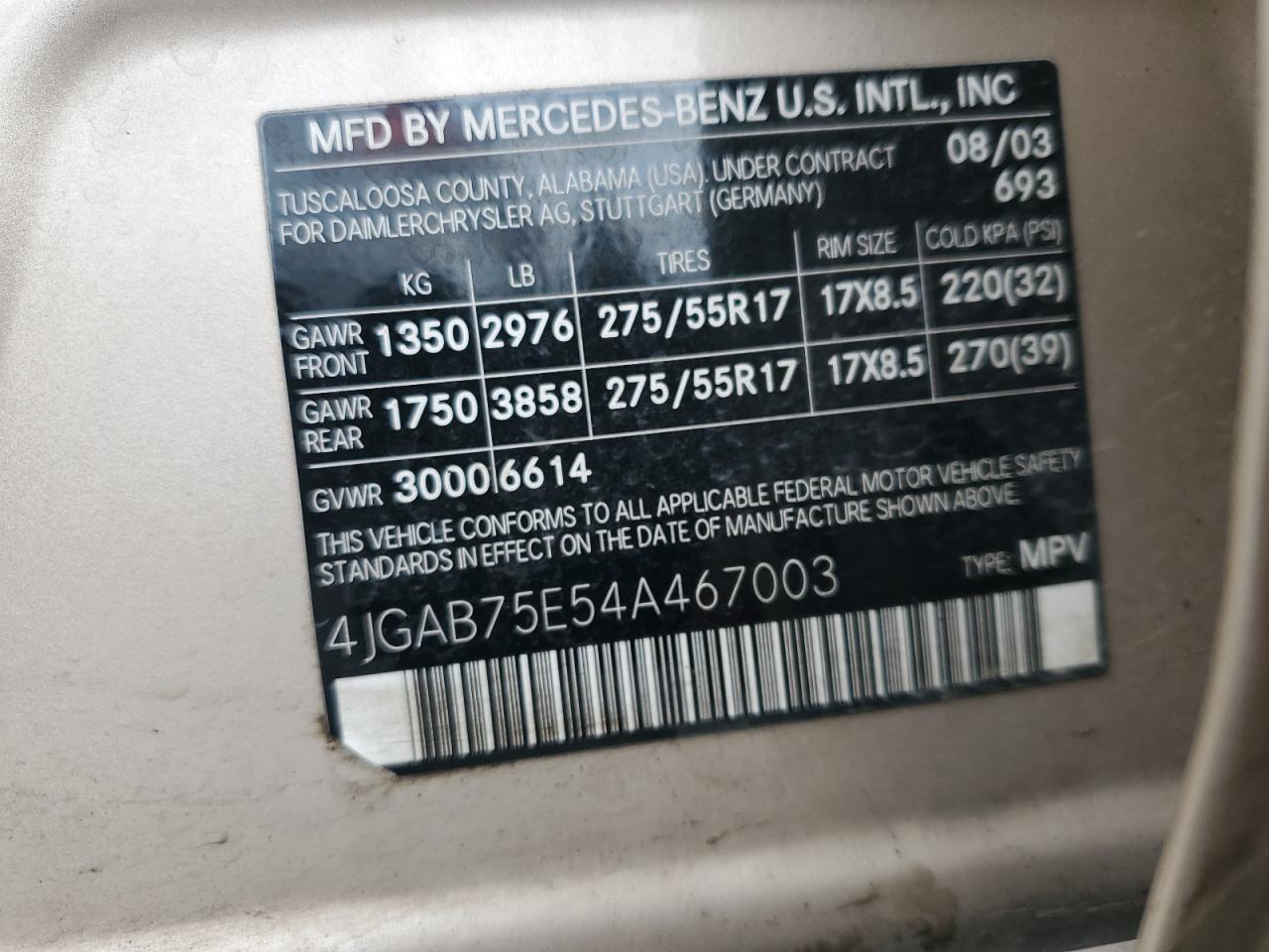 2004 Mercedes-Benz M-klasse - Image 13