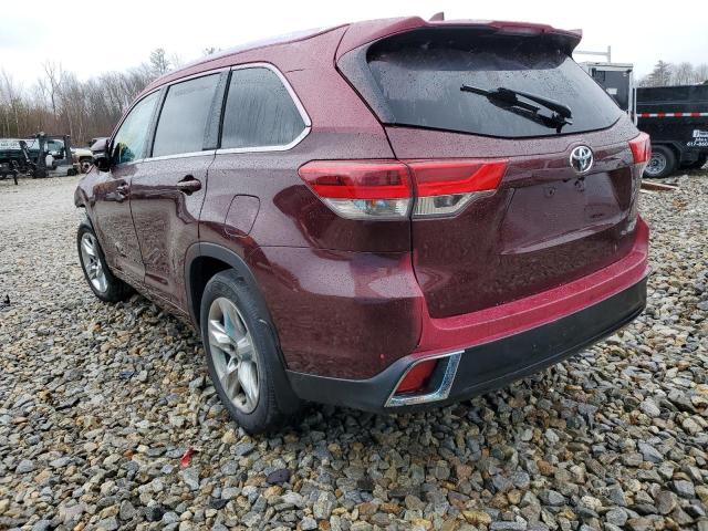  TOYOTA HIGHLANDER 2017 Red