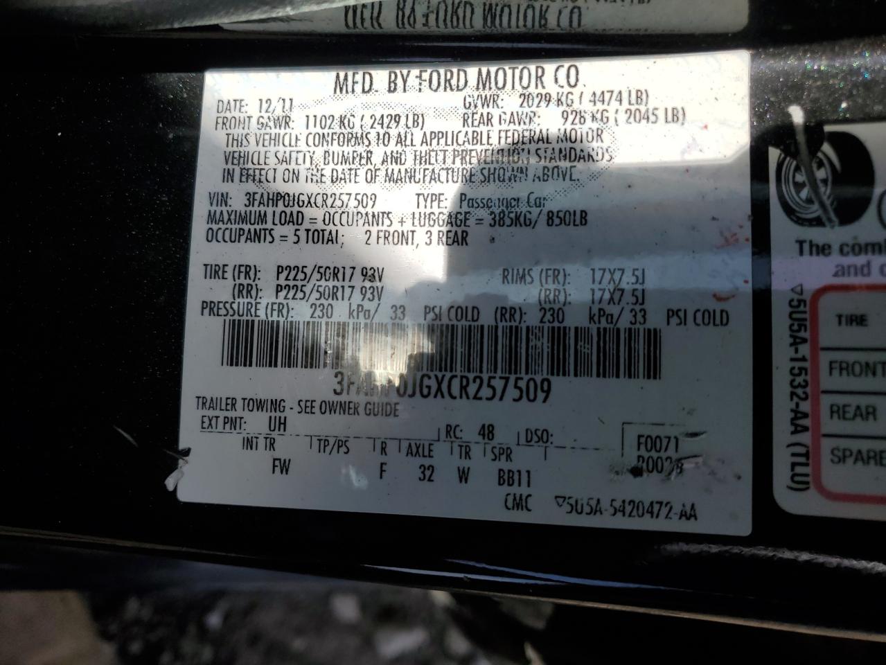 2012 Ford Fusion - Image 14