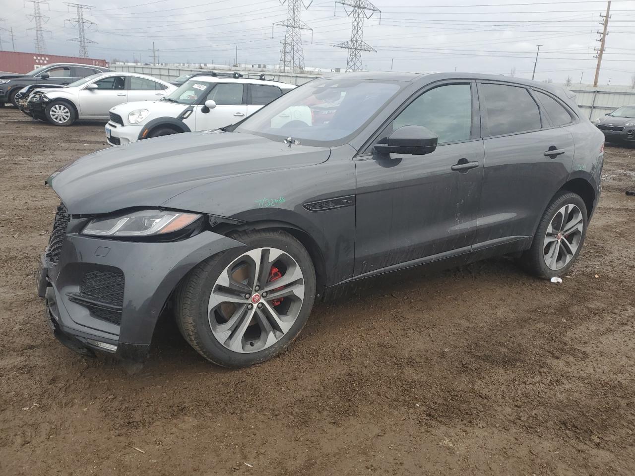2021 Jaguar F-Pace S продається в Elgin, IL - Front End